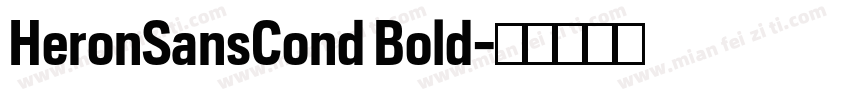 HeronSansCond Bold字体转换